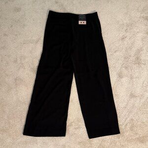 Banana Republic High-Rise Wide-Leg Work Pants – Black – Size 12 – NWT